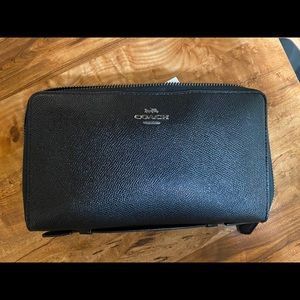 BNWT authentic coach travel wallet.